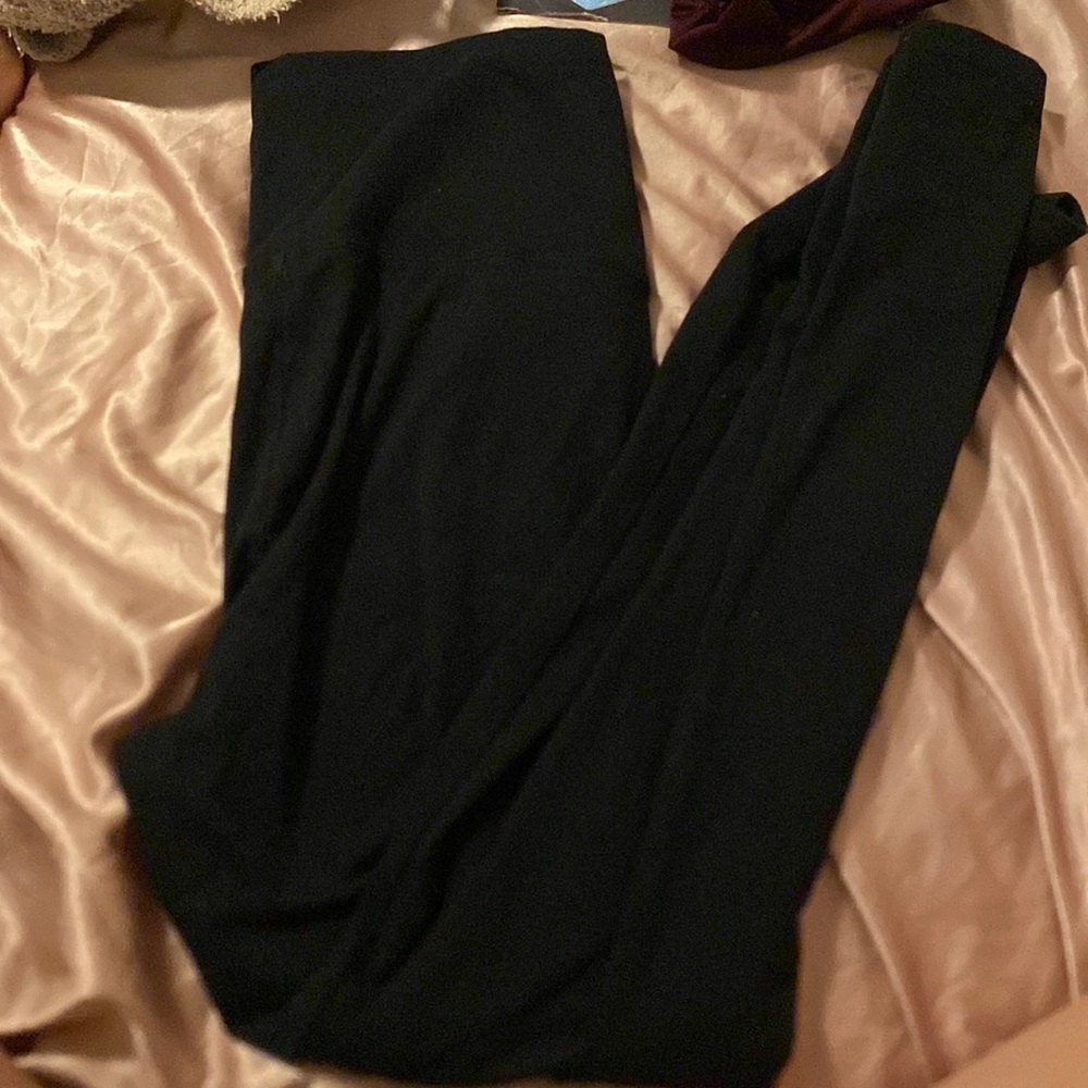 black cotton new aerie leggings